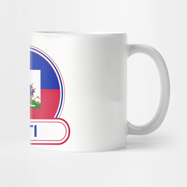 Haiti Country Badge - Haiti Flag by Yesteeyear